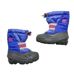 Sorel Kids Royal Blue and Black Winter Boots 7c